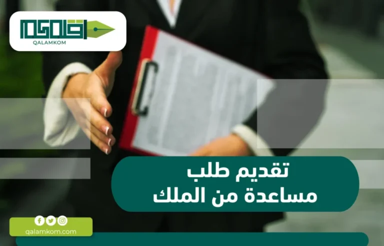 تقديم طلب مساعدة من الملك